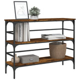 Console Table Smoked Oak 100x32x75 cm Engineered Wood 839050