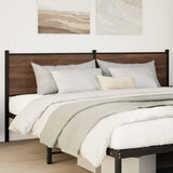 Replace Headboard Brown Oak 200 cm Engineered Wood and Steel 4007803