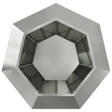 Planter Silver 100 x 100 x 80 cm Galvanised Steel 884034