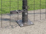 Fence Post 7 pcs Grey Steel 42004310