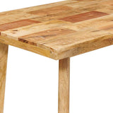 Dinning Table Natural 100 x 55 x 75 cm Solid Mango Wood 4104621