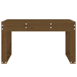 Garden Bench Honey Brown Solid Pine Wood Medium Durable 825089