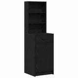 Dressing Table Set with Drawer 3 pcs Black Oak Engineered Wood 3334282