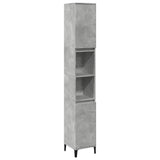 3 Piece Bathroom Furniture Set Concrete Grey Engineered Wood 3324946