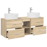 Bathroom Cabinet Set 3 pcs Sonoma Oak 49.5 x 44.5 x 65 cm 3405877