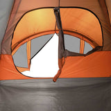 Family Tent Tunnel 6-Person Grey and Orange Waterproof 4009460