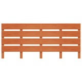 ZNTS Headboard Wax Brown 180 cm Solid Wood Pine 844448