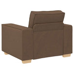 Sofa Set with Cushion 3 pcs Brown 220 x 78 x 84 cm Fabric 3324613