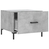 ZNTS Coffee Tables 2 pcs Concrete Grey 50x50x40 cm Engineered Wood 829405