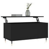 Coffee Table Black 90x44.5x45 cm Engineered Wood 830965