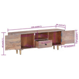 TV Cabinet 118x30x40 cm Solid Acacia Wood 322684