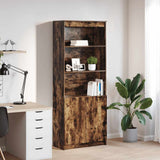 Highboard Smoked Oak 70x35x180 cm Engineered Wood 3328475