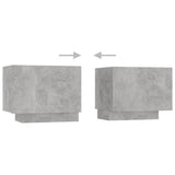 TV Cabinet with LED Lights Concrete Grey 200x35x40 cm 3081910