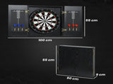 Bristle Dartboard with Cabinet, 6 Steel Tip Darts, Cabinet T3398P425032