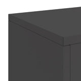 Plant Stand 2 pcs Black 24 x 24 x 75 cm Steel 865820