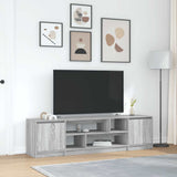 TV Cabinet Grey Sonoma 188.5x41x50 cm Engineered Wood 3328422