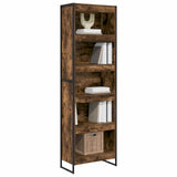 Book Cabinet 2 pcs Smoke Oak 60 x 30 x 189.5 cm Engineered Wood 3403000
