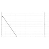 Welded Wire Fence with Concrete Base 25 x 1.4 m 3351517
