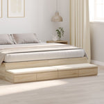 ZNTS Bed Drawers in Sonoma Oak – 180x36.5x16.5 cm, Made of Engineered Wood 866981