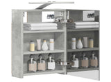 Bathroom Mirror Cabinet Concrete Grey 30 x 10.5 x 50 cm 889018