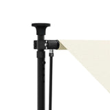 Retractable Awning Cream 100x150 cm Fabric and Steel 368743