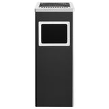 Ashtray Dustbin Hotel 36 L Steel Black 51091
