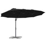 Umbrella Black 372 x 198 x 243 cm Polyester and Aluminium 42003379