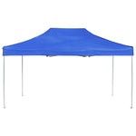 Professional Folding Party Tent Aluminium 4.5x3 m Blue 45492
