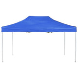 Professional Folding Party Tent Aluminium 4.5x3 m Blue 45492