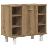 3 Piece Bathroom Furniture Set Artisan Oak Engineered Wood 3328570