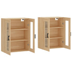 Wall Mounted Cabinets 2 pcs Sonoma Oak Engineered Wood 3197940
