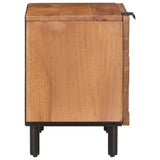 Bedside Cabinet 2 pcs Brown 40 x 33 x 46 cm Solid Mango Wood 4017897