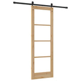Sliding Door ORKDAL Natural and Black 73.5 x 211 cm 3331821