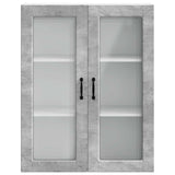 Wall Glass Cabinet PORTO Concrete Grey 80 x 31 x 100 cm 885508