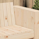 Garden Sofa Natural 185.5 x 60 x 62 cm Solid Pine Wood 873871