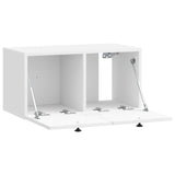 Wall-Mounted TV Cabinet High Gloss White 59.5 x 31 x 30 cm 898029