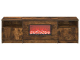 Electric Fireplace Smoked Oak 98 x 28.5 x 40.5 cm 8021195