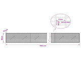 Gabion with 3.5 mm Wire and 5x2.5 cm Mesh 700x10x50 cm 3461552