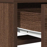 Dressing Table Brown Oak 50 x 41 x 135 cm Engineered Wood 865097