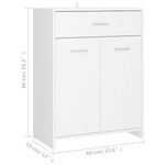Bathroom Cabinet White 60x33x80 cm Engineered Wood 805024