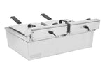 EH102V 16.9QT / 16L Total Capacity 24.9QT/23.6L Stainless Steel Faucet Double Tank Deep Fryer 43647401