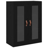 Wall Cabinet Black Oak 69.5 x 34 x 90 cm Engineered Wood 862161