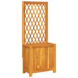 Planter with Trellis 55x29,5x132 cm Solid Wood Acacia 364900
