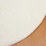 Anti-Slip Faux Rabbit Fur Rug OLITE White 160 cm Polyester 42021626