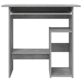 Desk Concrete Grey 80x45x74 cm Engineered Wood 801368
