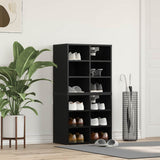 Shoe Cabinet 2 pcs Black Oak 52 x 30 x 50.5 cm Engineered Wood 862790