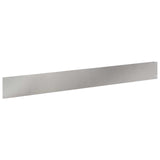 Lawn Edging 30 pcs 100 x 12 cm Steel Silver 8008802
