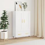 Highboard White 69.5x31x115 cm Engineered Wood 830300