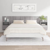 Bed Headboard with Cabinets Grey Sonoma Engineered Wood 3115722