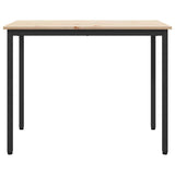 Table Natural 100 x 50 x 77 cm Engineered Wood and Steel 873794